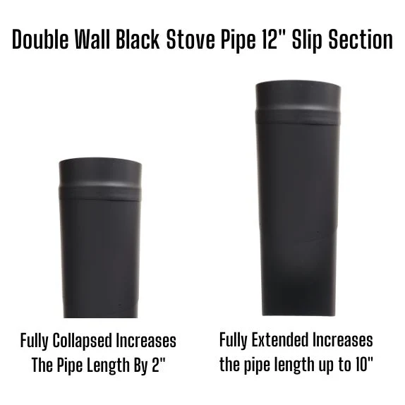 Double Wall Stove Pipe Slip Sections - Image 3